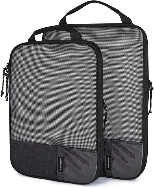 BAGSMART 6 Set /4 Set/2 Set Compression Packing Cubes for Travel, Lightweight Luggage Organizer Bags, Durable Space Saver ...