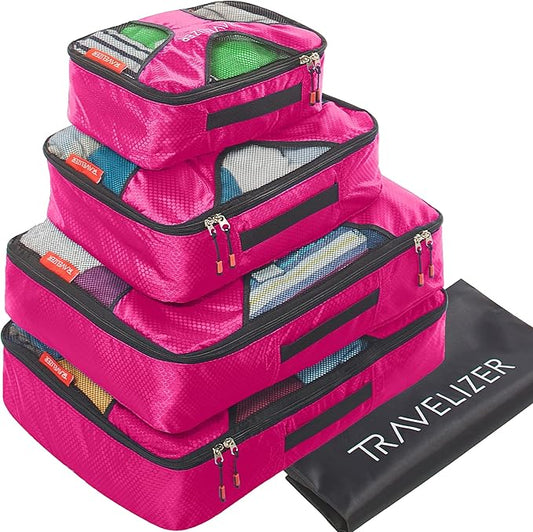 Travelizer - Travel Packing Cubes 5 pcs Luggage Organizer Set for Bag & Suitcase