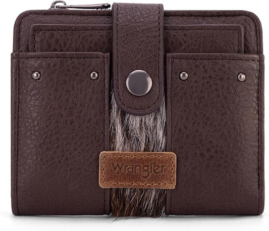Montana West X Wrangler Cowhide Women's Wallets Small Wallet Women Wallets, Card Cases & Money Organizers Ladies Female wa...