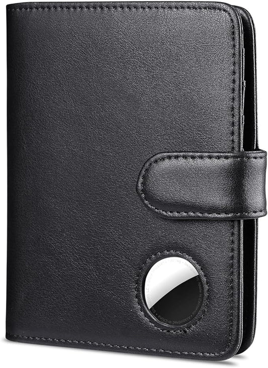 Passport Holder for Travel with AirTag Holder- Leather RFID Blocking Travel accessories with 5 Cards Slot&1ID Window,Magne...