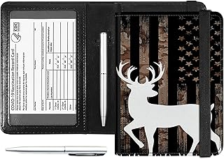 Passport and Vaccine Card Holder Combo, PU Leather RFID Blocking Passport Holder Cover Case for Women, Travel Passport Wal...