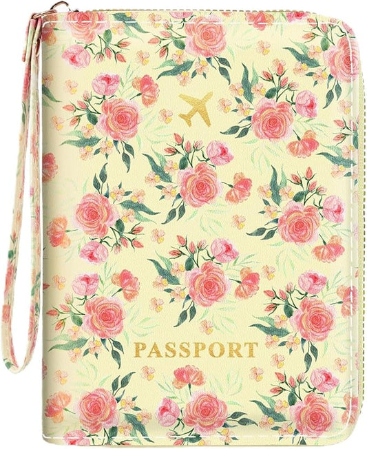 KONVINIT Passport Holder, Passport Holder For Travel, Passport Cover For Travel Essentials, Passport Wallet Cover RFID Blo...