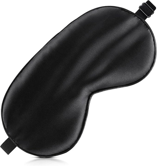 Loomluxe Sleep Mask Silk Eye Mask for Men Sleeping Mask, Adjustable Elastic Strap for Night Shading Sleep Mask, Soft and C...