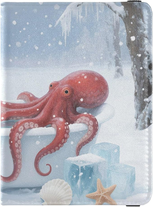 Ice Art Leather Passport and Vaccine Card Holder Combo Travel Passport Wallet Passport Holder Combo with Vaccine Card Slot...