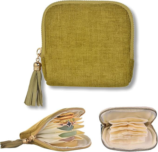 Small Travel Jewelry Case, Soft Velvet Organizer Pouch for Bangle, Bracelets, Large Earrings, Beaded necklace, Anti-Scratc...