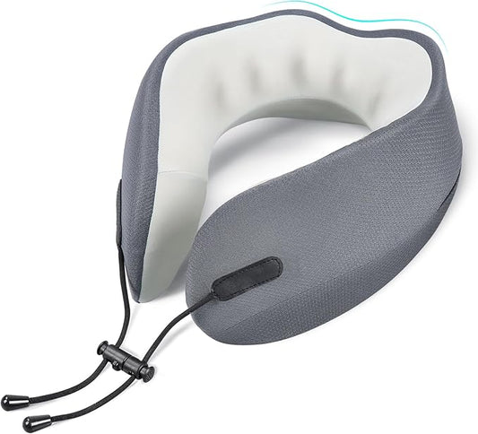 Cozyhealth Travel Neck Pillow for While Sleeping on Airplane, Memory Foam Comfort Travel Pillow, Gently Neck Head Support ...