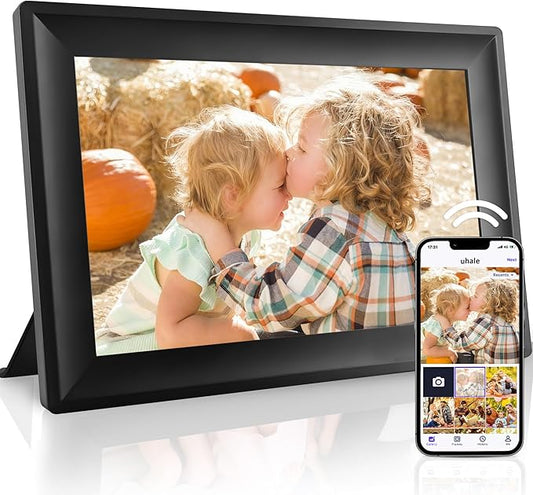 YUYIALARM WiFi Uhale Digital Picture Frame, Digital Photo Frame with 1280x800 HD IPS Touch Screen,Share Videos Photos Inst...