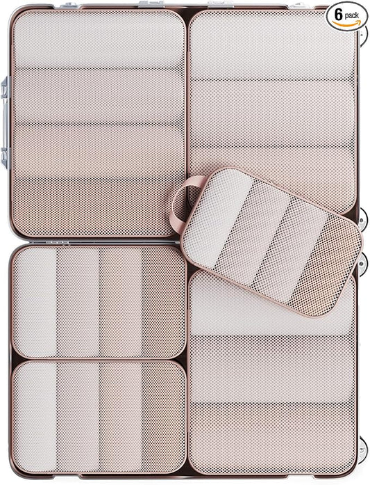 Veken 6/9/11 Set Compression Packing Cubes for Travel Essentials,Compressible Expandable Large Luggage Suitcase Organizer ...