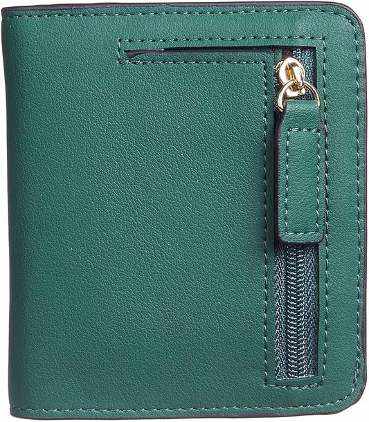 Gostwo Small Wallet for Women, Slim Bifold Credit Card Holder, Compact RFID Blocking Cash Wallet, Billfolds Thin Leather Z...