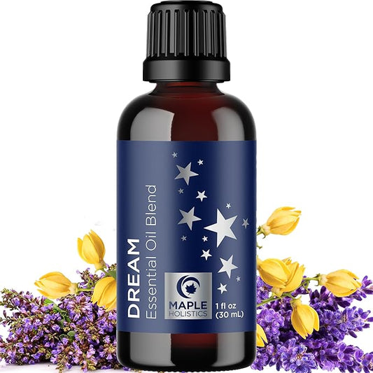 Sleep Essential Oil Blend for Diffuser - Dream Essential Oils for Diffusers Aromatherapy and Relaxation with Clary Sage Yl...
