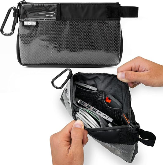 GOBAGS Production Zipper Bags - Electronics & Camera Accessories Bag - Cable organizer, Gear Accessory Pouch, Travel Camer...