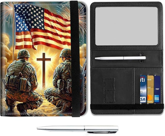 Mxfdegf Passport and Wallet Combo, with RFID Blocking,Leather Travel Documents Organizer Protector, Passport Case, Passpor...