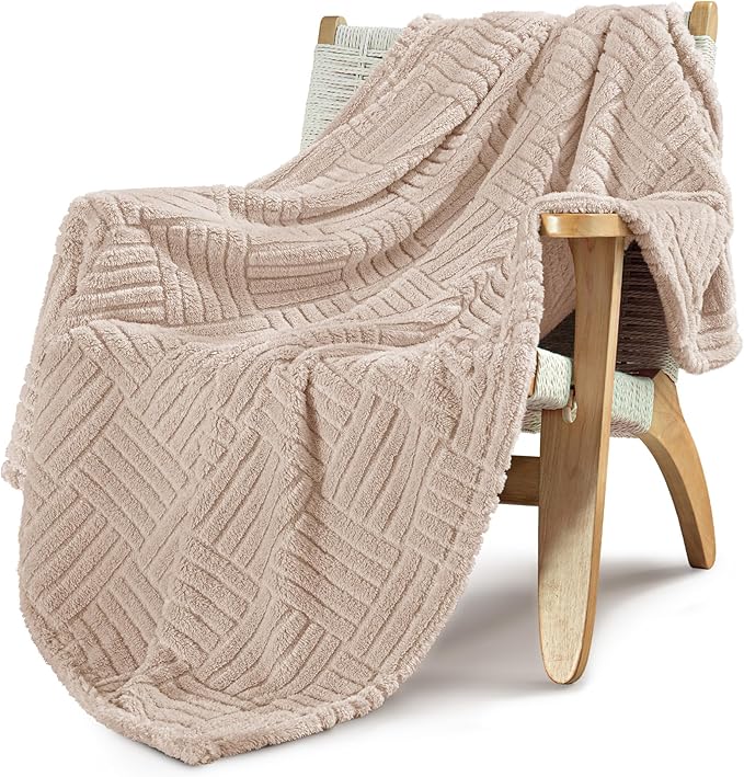 Whale Flotilla Lightweight Fleece Throw Blanket for Couch, Fuzzy Soft Blankets with Decorative Jacquard Pattern for All Se...