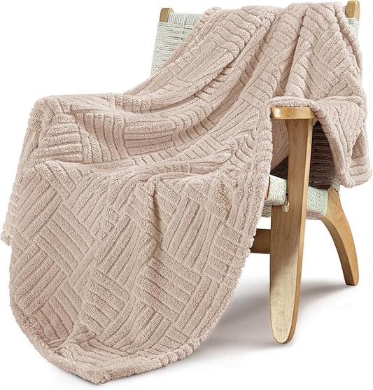 Whale Flotilla Lightweight Fleece Throw Blanket for Couch, Fuzzy Soft Blankets with Decorative Jacquard Pattern for All Se...