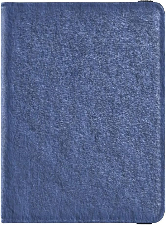 Navy Blue Solid Color Leather Passport and Vaccine Card Wallet Combo Passport Case Travel Documents Wallet Passport Holder...
