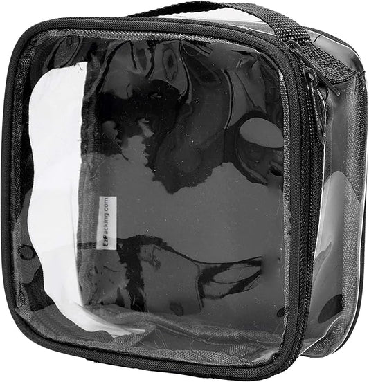 EzPacking Clear TSA Approved 3-1-1 Travel Toiletry Bag for Carry On/Quart Size Transparent Liquids Pouch for Airport Secur...