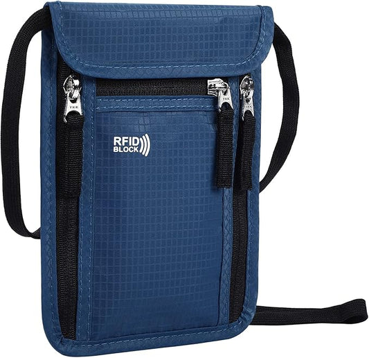 KEAFOLS Travel Pouch Neck Wallet Family Passport Holder Organizer Case with RFID Blocking | RFID Blocking