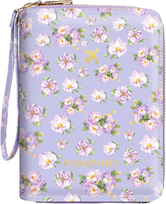 KONVINIT Passport Holder, Passport Holder For Travel, Passport Cover For Travel Essentials, Passport Wallet Cover RFID Blo...