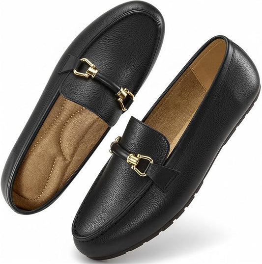 HARENCE Loafers for Women Comfortable Slip On Business Work Flats Shoes Casual Driving Moccasins Penny Loafer