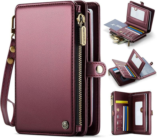 XIMAND Passport Holder Wallet Bag with Holder