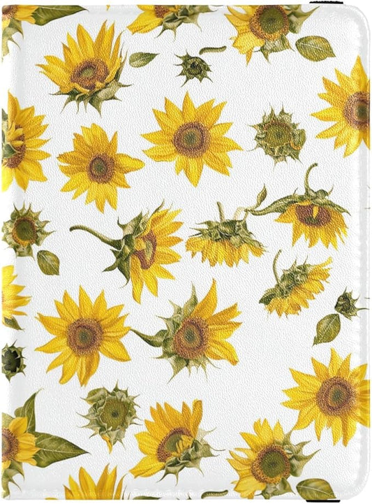 Yellow Sunflowers Passport and Vaccine Card Holder Combo Passport Case Travel Documents Wallet Passport Holder Combo with ...