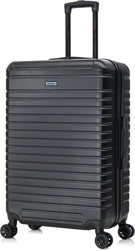 InUSA DEEP Luggage with GEL Handle | Spacious Traveling Suitcases Travel Suitcase with Dual Spinner Wheels and Studs | 28 ...