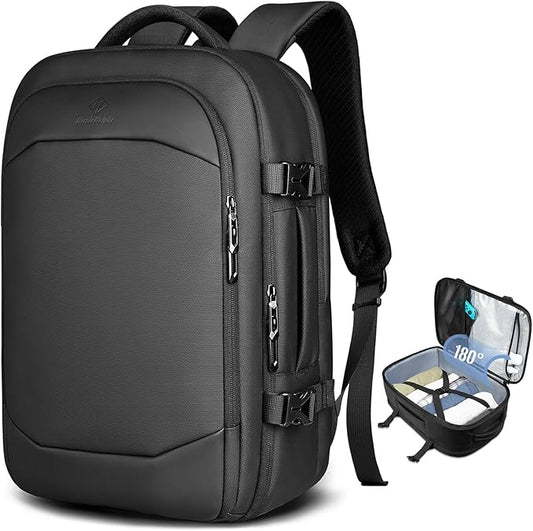 hk Travel Backpack Carry on Flight Approved, Large Business Laptop Backpack 17 Inch Water-resistant Luggage Backpacks Pers...