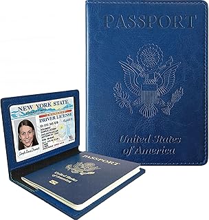 Sizobi Passport Holder for Travel Men, RFID Blocking Passport Covers Case Wallet Card Slot, International Travel Must Have...