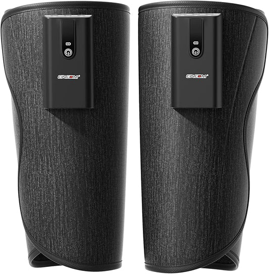 CINCOM Leg Massager with Heat and Air Compression, Cordless Calf Massager for Circulation and Pain Relief, Rechargeable Le...