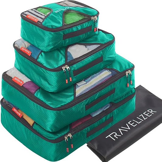 Travelizer - Travel Packing Cubes 5 pcs Luggage Organizer Set for Bag & Suitcase