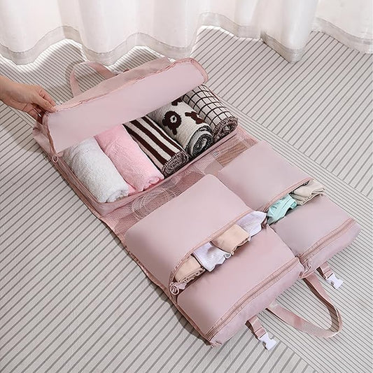 7 Set Packing Cubes Luggage Packing Organizers for Travel Accessories,Clothing Underwear Bag,Multi-layer storage bag,Hangi...