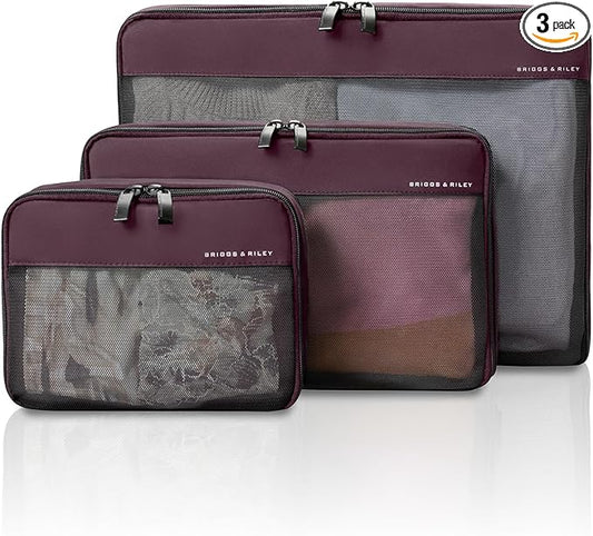 Briggs & Riley Compression Packing Cube Set - Bag Organizer for Check In Suitcase & Luggage, For Women & Men, Pack Accesso...