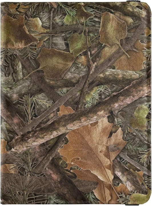 Camouflage Passport and Vaccine Card Holder Combo Passport Holder with Vaccine Card Slot, PU Leather Passport Cover Case