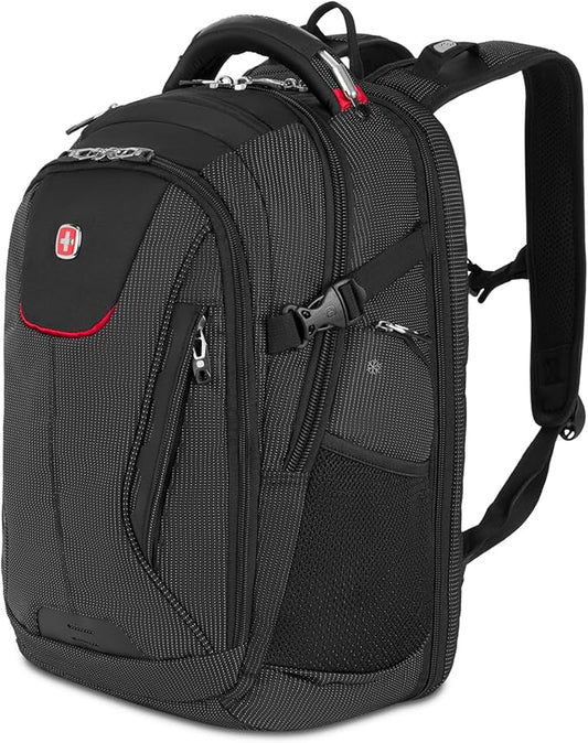 SwissGear Travel Tech Elite Laptop Backpack – Fits Laptops up to 16” – ScanSmart TSA-Friendly Backpack with USB Port, Shoe...