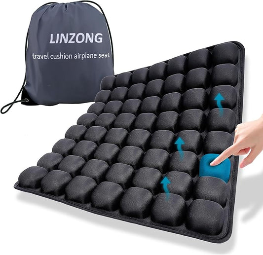 LinZong Travel Cushion Airplane Seat,Plane Seat Cushion for Long Flights,Portable Inflatable Seat Cushion for Air Travel,O...