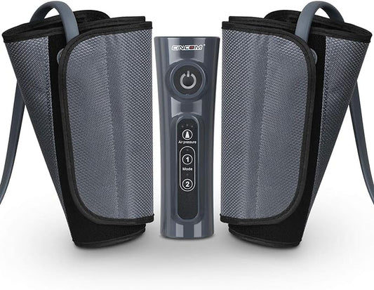 CINCOM Leg Massager for Circulation and Pain Relief, Air Compression Calf Massager with 2 Modes 3 Intensities Helpful for ...
