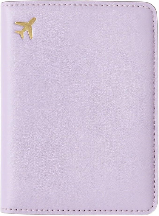 toTravelGear PU Leather Passport Holder Covers Case, Waterproof Rfid Blocking Travel Wallet Passport Holder(Lavender Mist)