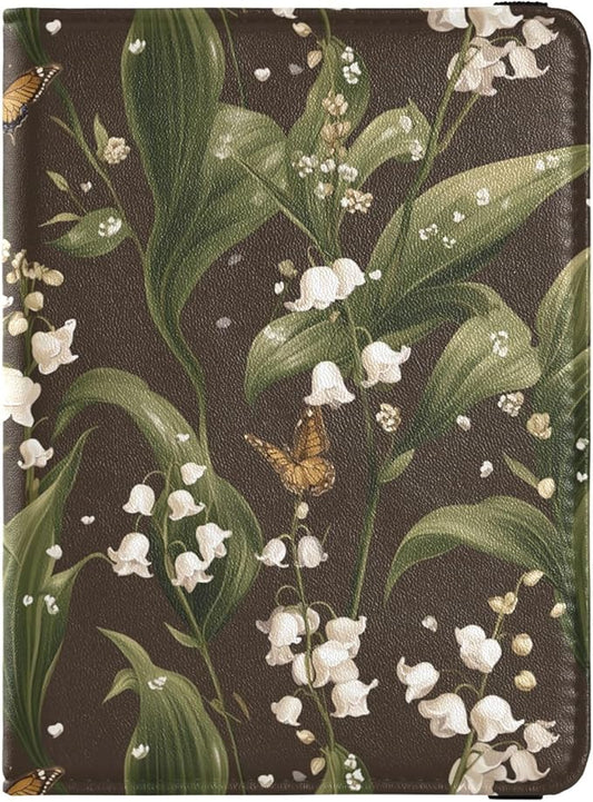 Vintage Lily Brown Passport and Vaccine Card Wallet Combo Travel Passport Wallet With Vaccination Card Slot Passport Holde...