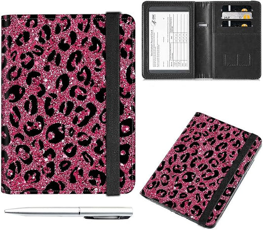 Decahouy Passport and Vaccine Card Holder Cover Combo,Travel Passport Holder Wallet with RFID Blocking, Leather Vaccine Ca...