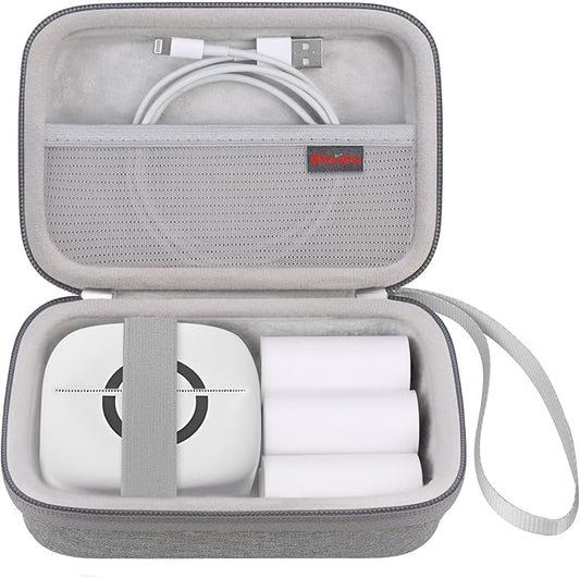 Elonbo Carrying Case Compatible with HUIJUTCHEN/Cabaro Wireless Mini Sticker Pocket Printer, Bluetooth Smart Portable Rece...
