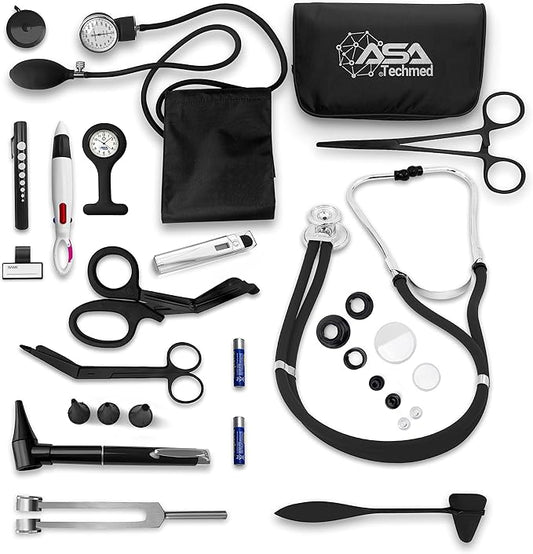 ASA TECHMED Deluxe Nurse Starter Kit - Complete Diagnostic Tools, Portable, Durable, Lightweight, and Comprehensive