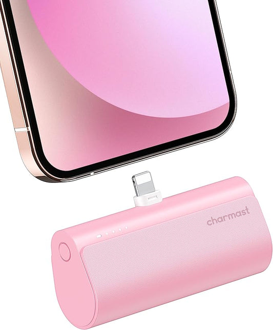charmast Small Portable Charger for iPhone, Ultra-Compact 20W PD Fast Charging Power Bank 5000mAh, Mini Battery Pack for i...
