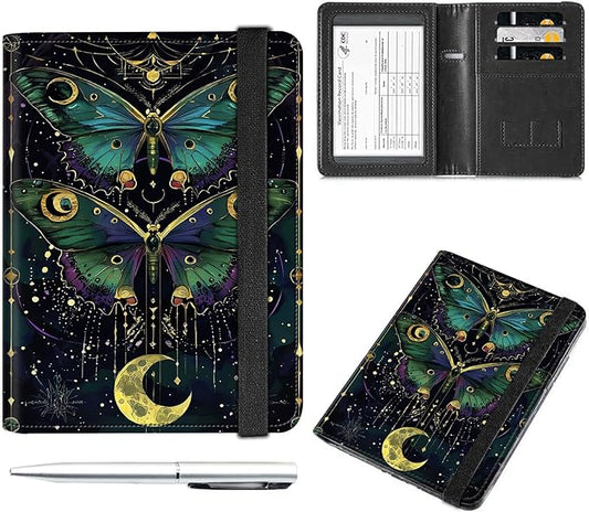 Passport and Vaccine Card Holder Combo,Passport Cover Case with Vaccine Card Slot RFID Blocking,Wallet,Passport Cover,Pass...