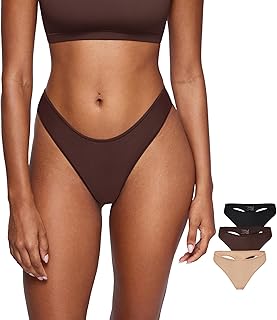 SOULVOR Magneticfit Thongs for Women Stretch Sexy Underwear Comfort Tagless Thong Low Rise Breathable Panties 3 Pack