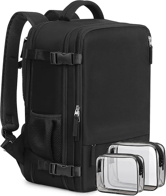Beraliy Travel Backpack for Men Women, Large Carry On Backpack, Personal Item Bag Airline Approved, 17 inch Laptop Backpac...