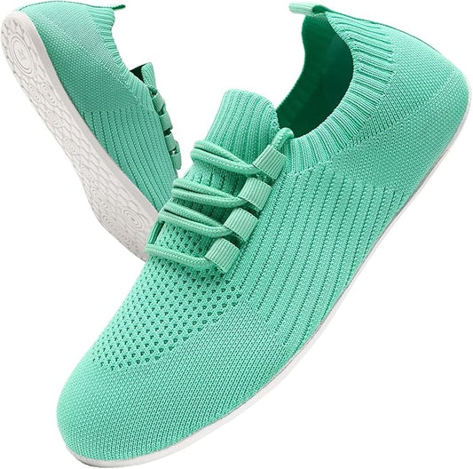 YOSFDC Barefoot Shoes Women Slip on Sneakers Walking Tennis Running Zero Drop Minimalist Shoes Fashion Wide Toe Box Casual...