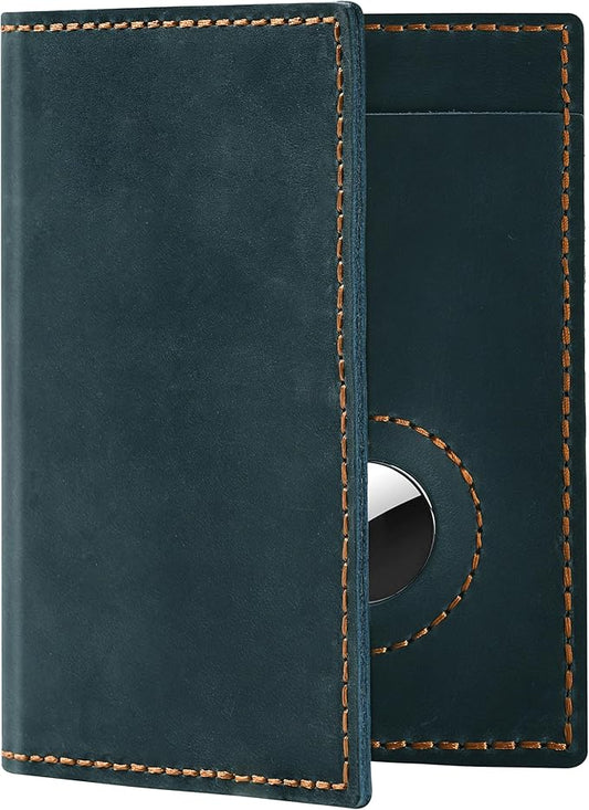 WHENON Passport Holder for Travel, Genuine Leather Passport Holder with Airtag, Rfid Passport Wallet Cover Case for Women ...