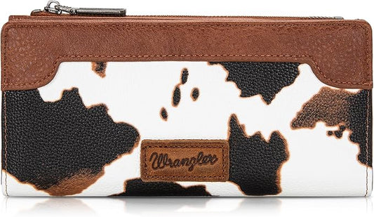Montana West Wrangler Cow Print Wallets Womens Bifold Credit Card Wallet Women's Wallets, Card Cases & Money Organizers Br...