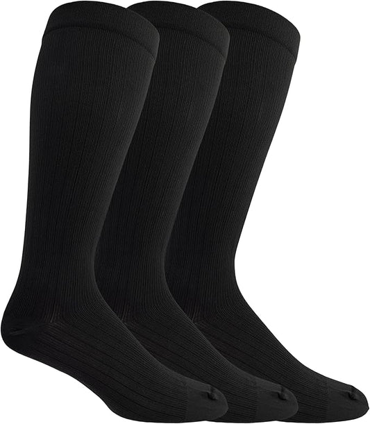 Dr. Scholl's Men's Graduated Compression Over the Calf Socks (3-Pack)