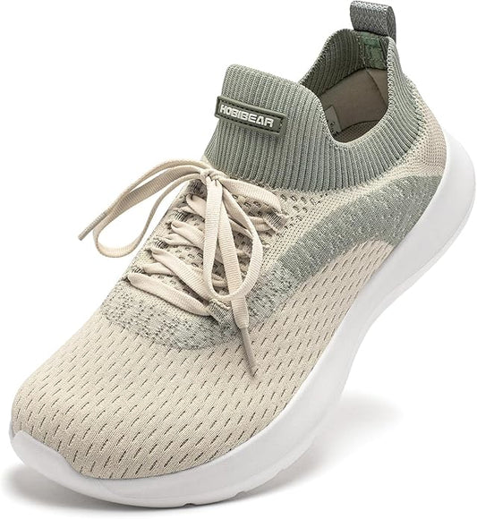 HOBIBEAR Mens Wide Toe Box Running Shoes/Womens Lightweight Walking Sneakers for Jogging